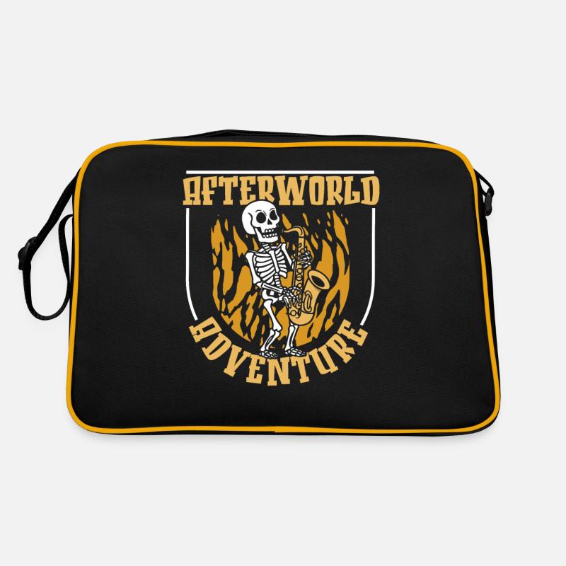 Saxophone Saxophone Skeleton Afterworld Adventure Retro Bag