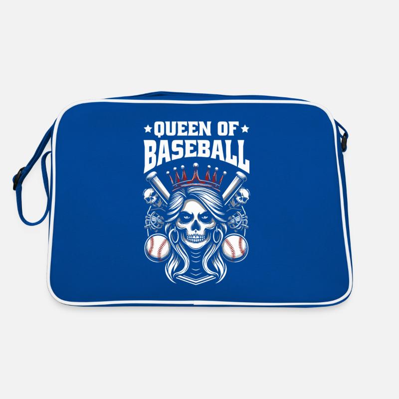 Baseball Skull Queen Of Baseball Retro Bag