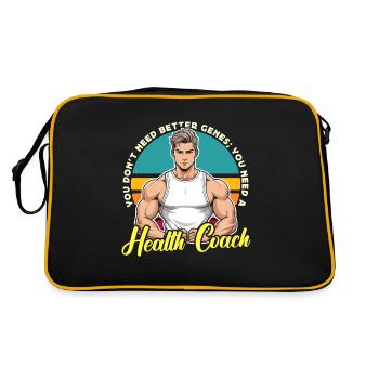 Coach de santé, vous n’avez pas besoin d’un meilleur coaching génétique - Sac Retro - noir/or - Dos