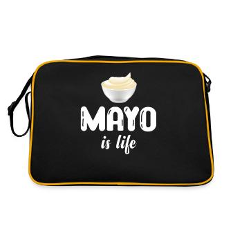 Mayo Is Life Funny Mayonnaise Sweet Relish - Sac Retro - noir/or - Dos