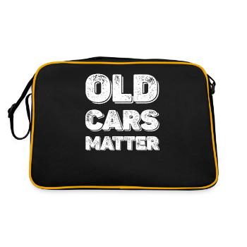 Les vieilles voitures sont importantes. - Sac Retro - noir/or - Dos