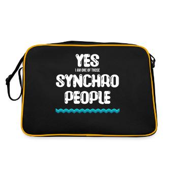 Oui, je fais partie de ces doublages. - Sac Retro - noir/or - Dos