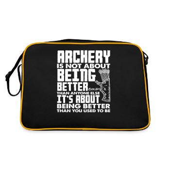 Archery Motivation Archery - Retro Bag - black/gold - Back