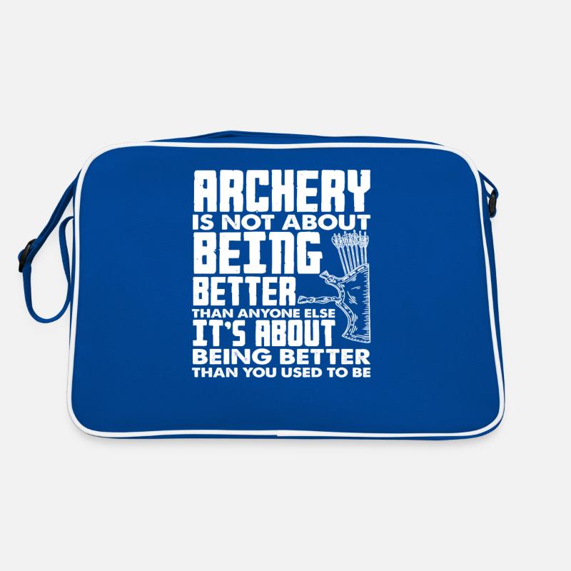 Bogen Motivation Bogenschießen Retro Tasche
