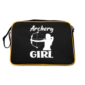 Archer Tir à l’arc filles - Sac Retro - noir/or - Dos