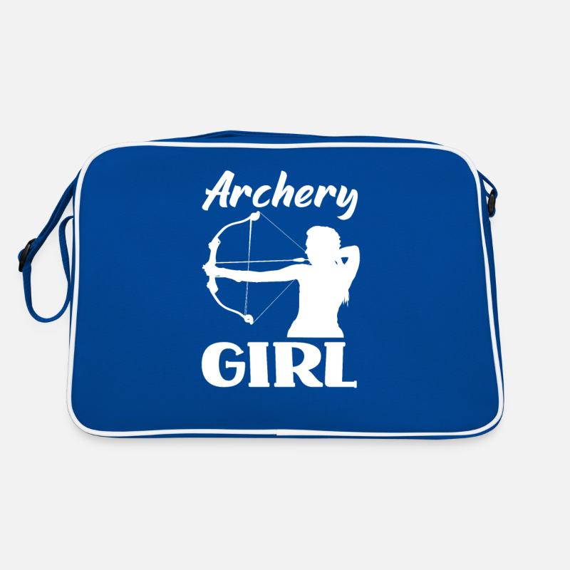 Mädchen Bogenschütze Bogenschießen Retro Tasche