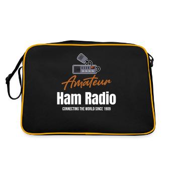 Amateur amateur radio has been connecting the world since 1909 - Retro Bag - black/gold - Back