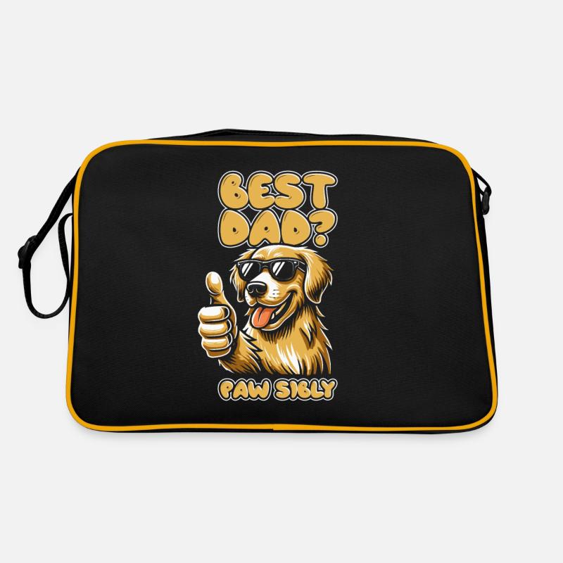 Golden Retriever Father Best Dad Pawsibly Retro Bag