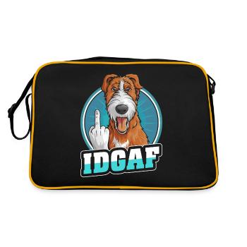 Irish Wolfhound Idgaf - Sac Retro - noir/or - Dos