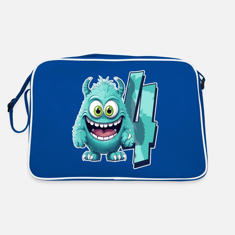 Conception de monstres pour enfants – quatre ans Sac Retro