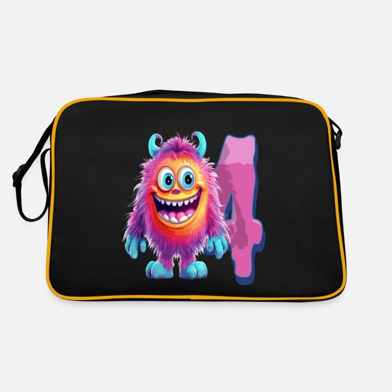 Conception de monstres pour enfants – quatre ans Sac Retro