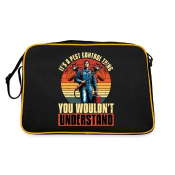 C’est une question de lutte antiparasitaire Agent de contrôle des animaux - Sac Retro - noir/or - Dos
