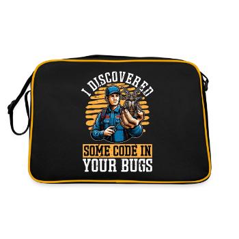 J’ai découvert des bugs de pulvérisation de code - Sac Retro - noir/or - Dos
