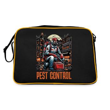 Pest Control Insect Solutions Pest Management - Retro Bag - black/gold - Back