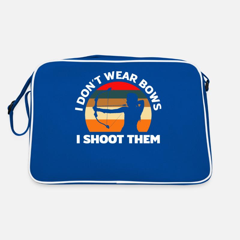 Bogen Mädchen Schleife Bogenschießen Retro Tasche