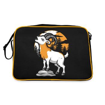 Hurlement de la lune de la chèvre - Sac Retro - noir/or - Dos