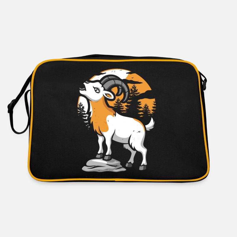 Hurlement de la lune de la chèvre Sac Retro