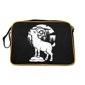 Hurlement de la lune de la chèvre - Sac Retro - noir/or - Dos