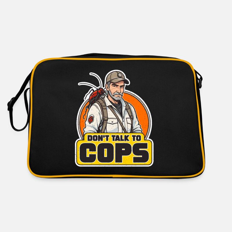 Pest Control Don't Talk To Cops Insect Solutions Retro Tasche