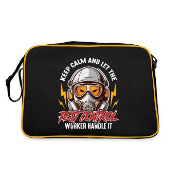 Pest Control Keep Calm And Let Pest Management - Retro Bag - black/gold - Back