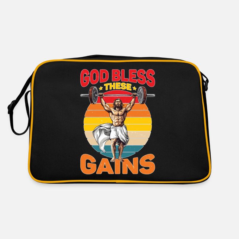 God Bless These Gains 2 Retro Bag