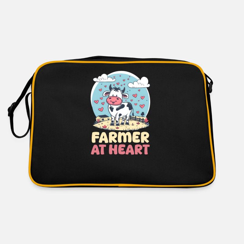 Farmer Farmer im Herzen Retro Tasche