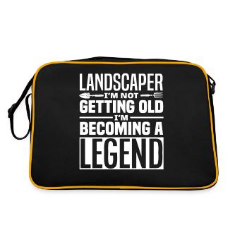 Légende du jardinier paysagiste - Sac Retro - noir/or - Dos