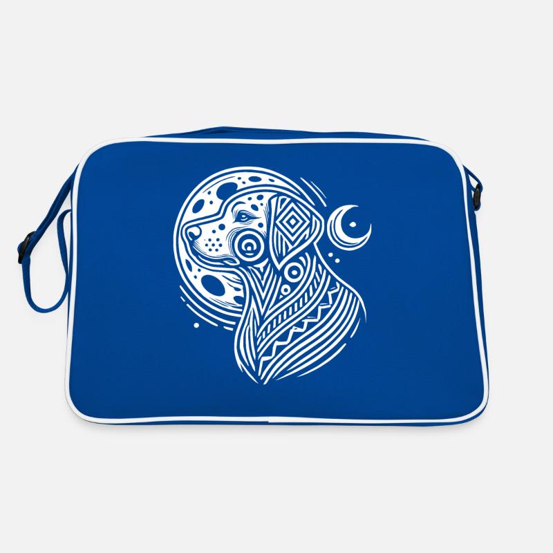 Dalmatiner Moon Phases Retro Tasche