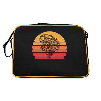 Phases de lune loup - Sac Retro - noir/or - Dos
