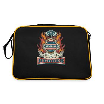 Wildland Firefighter Wildland Heroes - Retro Bag - black/gold - Back