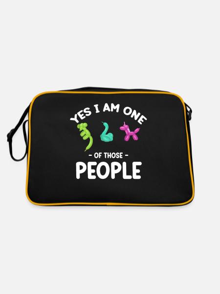 Yes, I'm one of those people - Retro Bag - black/gold - Back