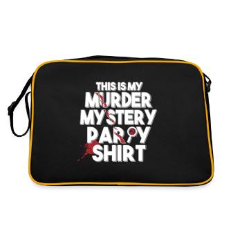 Murder Mystery Dinner plays the victim - Retro Bag - black/gold - Back