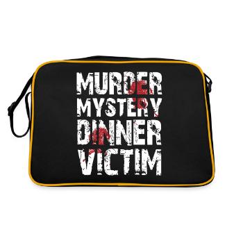 Murder Mystery Dinner plays the victim - Retro Bag - black/gold - Back