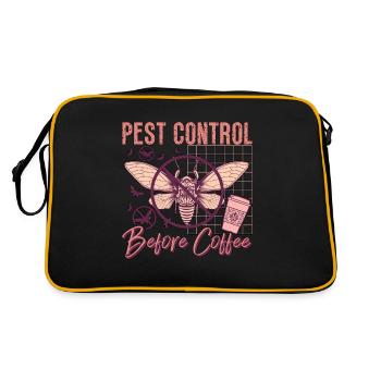 Pest Control Before Insect Solutions Coffee Lover - Retro Bag - black/gold - Back