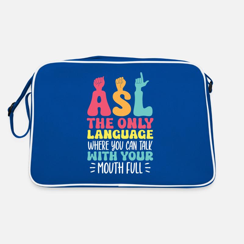 ASL Teacher American Sign Language Retro Bag