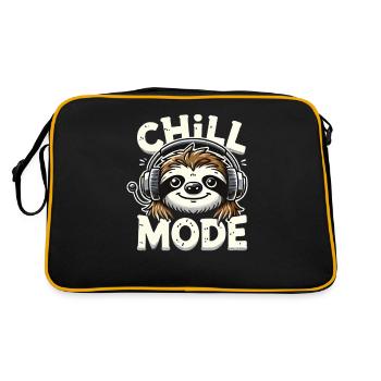 Sloth Chill Mode Relaxation - Retro Bag - black/gold - Back
