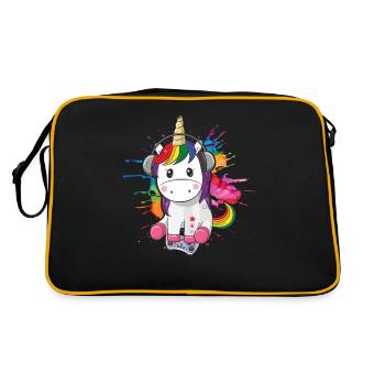 Play Controller Gaming Unicorn Controller - Retro Bag - black/gold - Back
