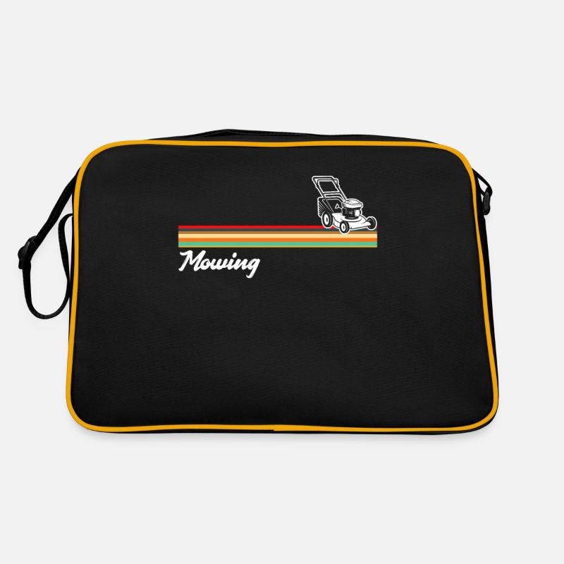 Landscaper Lawn Mowing Retro Bag