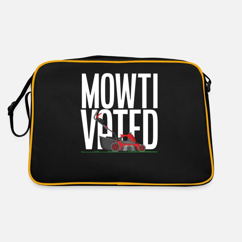 landscaper lawn mowing pun Retro Bag