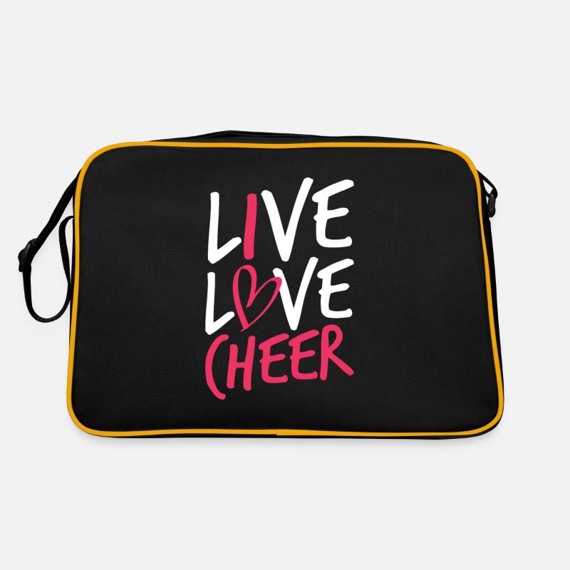 Leben Liebe Jubel Retro Tasche