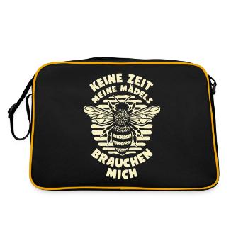 Beekeeper No Time My Girls Need Me - Retro Bag - black/gold - Back