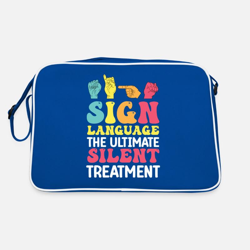 ASL Teacher American Sign Language Retro Bag