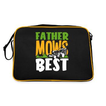 Paysagiste Papa Tonte de pelouse - Sac Retro - noir/or - Dos
