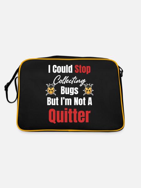 Je pourrais arrêter de collectionner, mais je - Sac Retro - noir/or - Dos