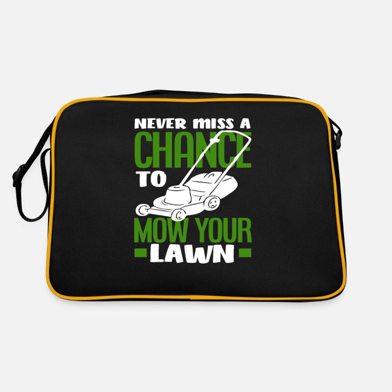 Landscaper Lawn Mowing Saying Retro Bag