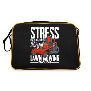Paysagiste Stress Tonte de pelouse - Sac Retro - noir/or - Dos