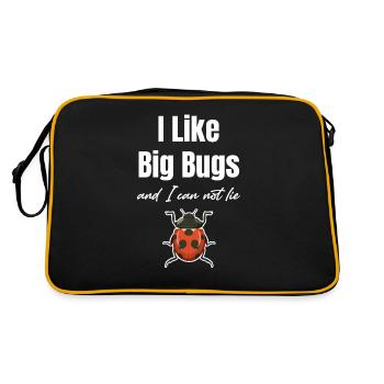 J’aime les gros insectes et je ne peux pas mentir - Sac Retro - noir/or - Dos