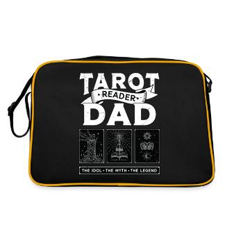 Tarot Lecteur Papa L’Idole Le Mythe Tarot Psychique - Sac Retro - noir/or - Dos