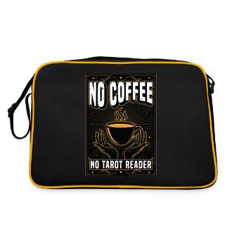 Lecteur de tarot sans café Tarot psychique Amateur de café - Sac Retro - noir/or - Dos