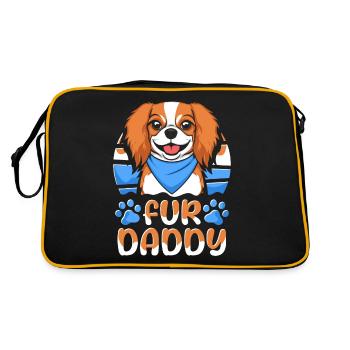 Roi Charles Cavalier Père Chien Papa Pour Papa - Sac Retro - noir/or - Dos